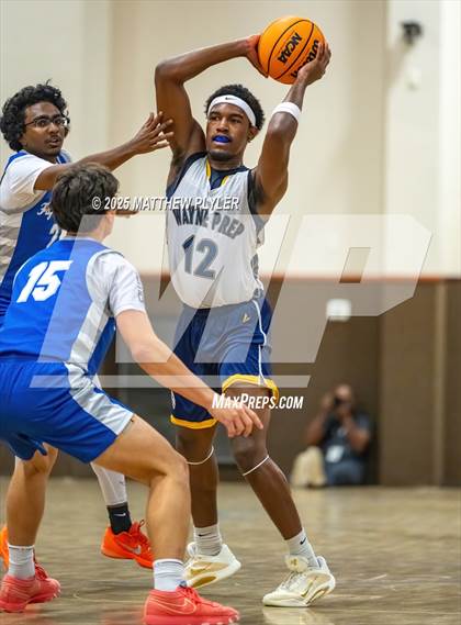 Thumbnail 3 in Wayne Preparatory Academy vs. Fayetteville Christian (Veterans Showcase 2025) photogallery.