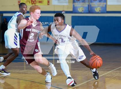 Thumbnail 1 in Don Bosco Prep vs First Baptist School (Rotary Roundball Classic) photogallery.