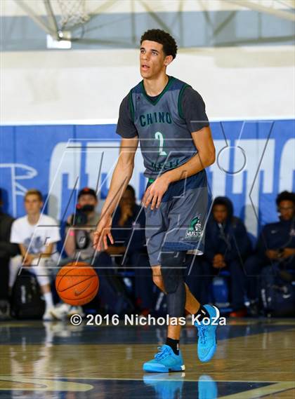 Thumbnail 1 in Chino Hills vs. Bishop Montgomery (Fairfax State Preview) photogallery.