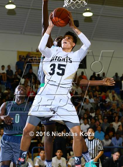 Thumbnail 1 in Chino Hills vs. Bishop Montgomery (Fairfax State Preview) photogallery.