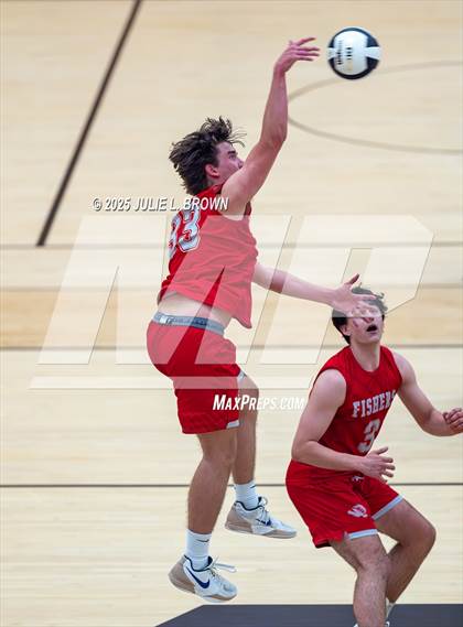 Thumbnail 3 in Zionsville vs. Fishers (IHSAA Peru Regional) photogallery.