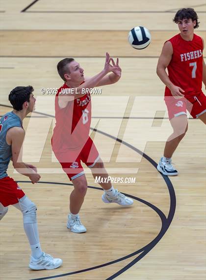 Thumbnail 3 in Zionsville vs. Fishers (IHSAA Peru Regional) photogallery.