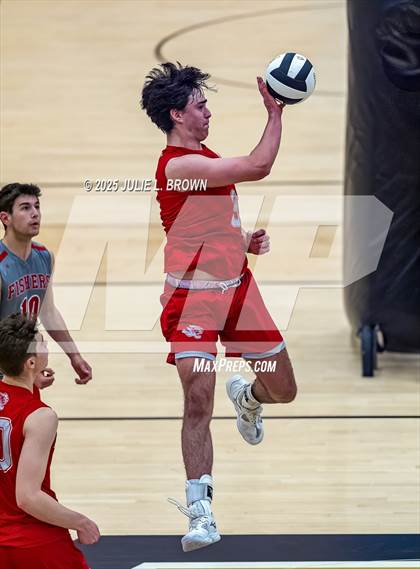 Thumbnail 2 in Zionsville vs. Fishers (IHSAA Peru Regional) photogallery.