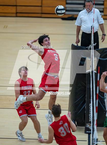Thumbnail 3 in Zionsville vs. Fishers (IHSAA Peru Regional) photogallery.