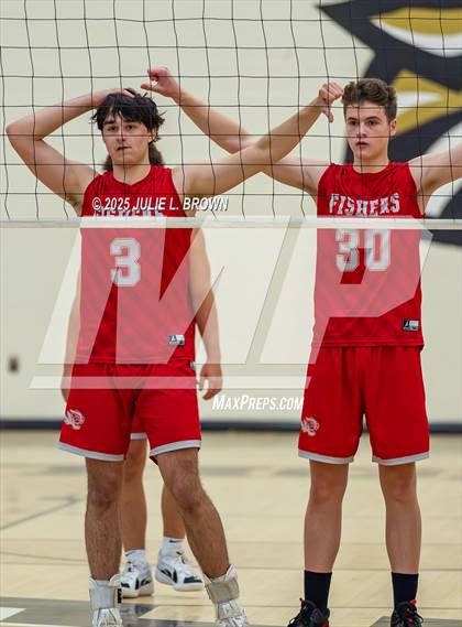 Thumbnail 3 in Zionsville vs. Fishers (IHSAA Peru Regional) photogallery.