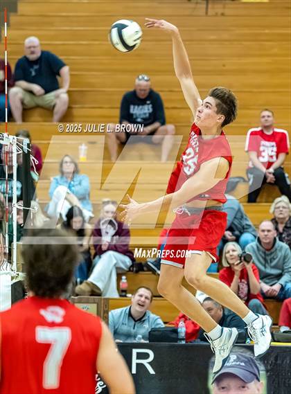 Thumbnail 2 in Zionsville vs. Fishers (IHSAA Peru Regional) photogallery.