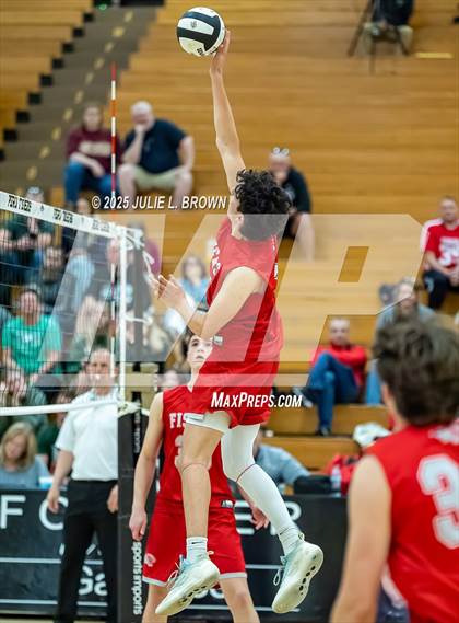 Thumbnail 2 in Zionsville vs. Fishers (IHSAA Peru Regional) photogallery.