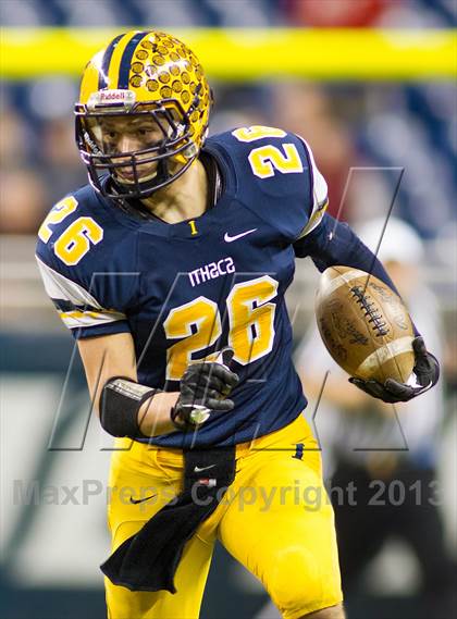 Thumbnail 2 in Ithaca vs Clinton (MHSAA Division 6 Final) photogallery.