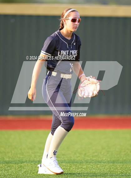 Thumbnail 2 in Bastrop vs. Lake Creek (UIL Softball 5A Region III Area) photogallery.