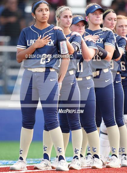 Thumbnail 2 in Bastrop vs. Lake Creek (UIL Softball 5A Region III Area) photogallery.
