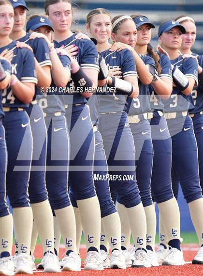 Thumbnail 1 in Bastrop vs. Lake Creek (UIL Softball 5A Region III Area) photogallery.