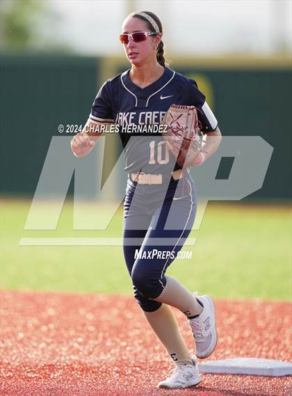 Thumbnail 1 in Bastrop vs. Lake Creek (UIL Softball 5A Region III Area) photogallery.