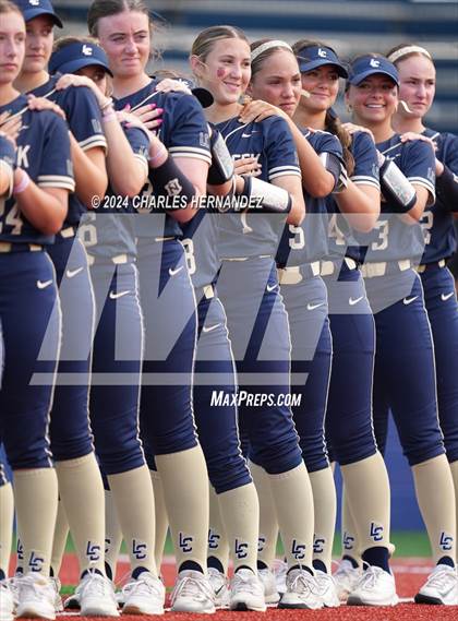 Thumbnail 1 in Bastrop vs. Lake Creek (UIL Softball 5A Region III Area) photogallery.