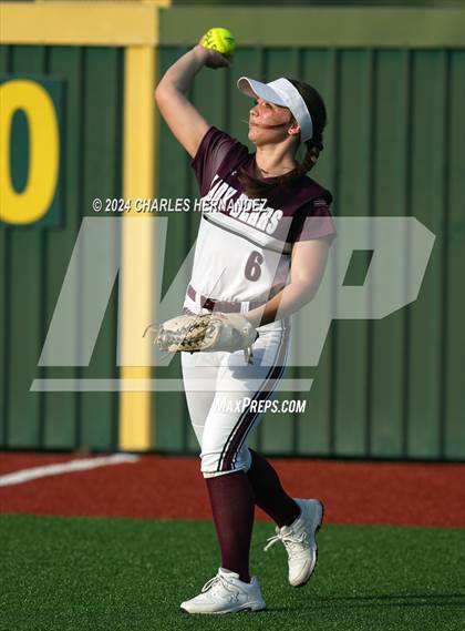 Thumbnail 2 in Bastrop vs. Lake Creek (UIL Softball 5A Region III Area) photogallery.