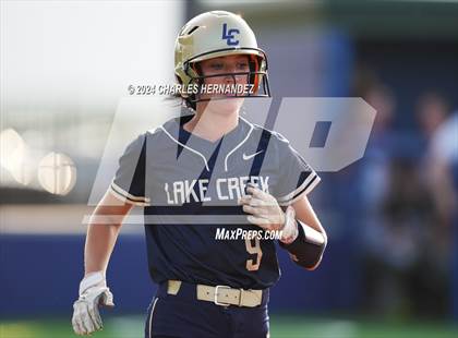 Thumbnail 1 in Bastrop vs. Lake Creek (UIL Softball 5A Region III Area) photogallery.