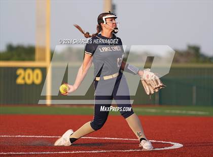 Thumbnail 1 in Bastrop vs. Lake Creek (UIL Softball 5A Region III Area) photogallery.