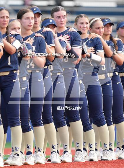 Thumbnail 3 in Bastrop vs. Lake Creek (UIL Softball 5A Region III Area) photogallery.