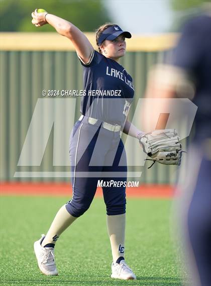 Thumbnail 2 in Bastrop vs. Lake Creek (UIL Softball 5A Region III Area) photogallery.