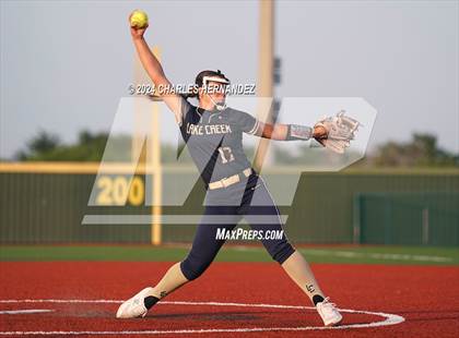 Thumbnail 2 in Bastrop vs. Lake Creek (UIL Softball 5A Region III Area) photogallery.
