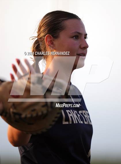 Thumbnail 1 in Bastrop vs. Lake Creek (UIL Softball 5A Region III Area) photogallery.