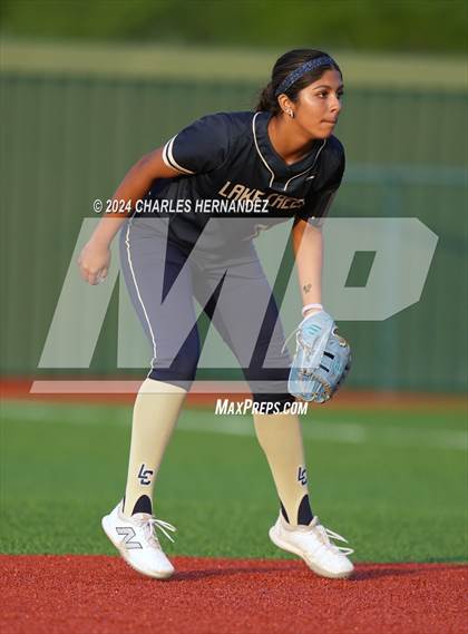 Thumbnail 3 in Bastrop vs. Lake Creek (UIL Softball 5A Region III Area) photogallery.