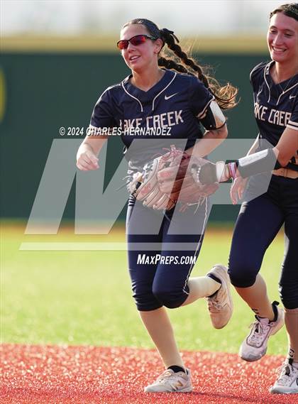 Thumbnail 2 in Bastrop vs. Lake Creek (UIL Softball 5A Region III Area) photogallery.