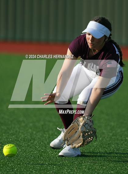 Thumbnail 3 in Bastrop vs. Lake Creek (UIL Softball 5A Region III Area) photogallery.
