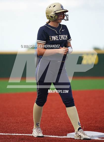 Thumbnail 2 in Bastrop vs. Lake Creek (UIL Softball 5A Region III Area) photogallery.