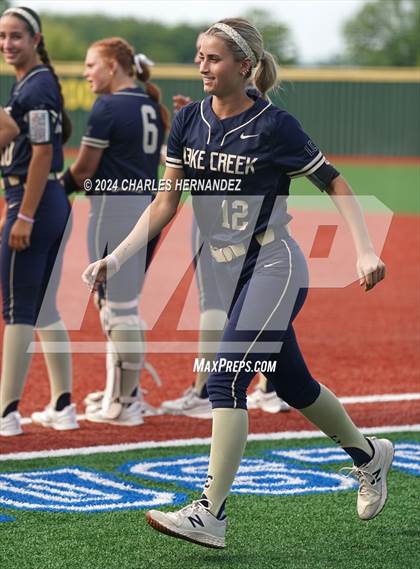 Thumbnail 3 in Bastrop vs. Lake Creek (UIL Softball 5A Region III Area) photogallery.