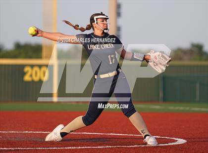 Thumbnail 3 in Bastrop vs. Lake Creek (UIL Softball 5A Region III Area) photogallery.