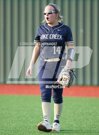 Thumbnail 1 in Bastrop vs. Lake Creek (UIL Softball 5A Region III Area) photogallery.