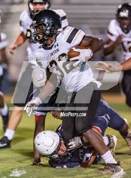 Thumbnail 2 in Terry Sanford vs Clinton (Cumberland County Schools Football Jamboree) photogallery.