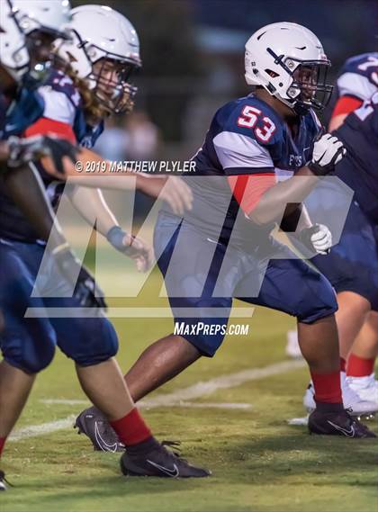 Thumbnail 3 in Terry Sanford vs Clinton (Cumberland County Schools Football Jamboree) photogallery.