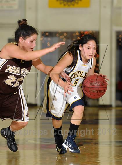 Thumbnail 3 in Yuba City vs. Gridley (Lady Bulldog Holiday Classic) photogallery.
