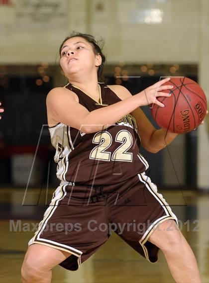 Thumbnail 2 in Yuba City vs. Gridley (Lady Bulldog Holiday Classic) photogallery.