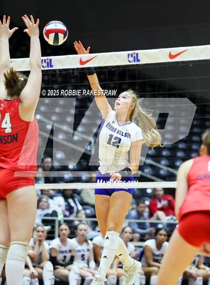 Thumbnail 1 in Byron Nelson vs. Dawson (UIL 6A D1 Volleyball Final) photogallery.