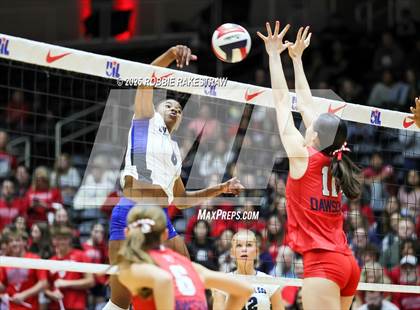 Thumbnail 3 in Byron Nelson vs. Dawson (UIL 6A D1 Volleyball Final) photogallery.