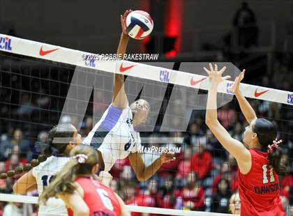 Thumbnail 1 in Byron Nelson vs. Dawson (UIL 6A D1 Volleyball Final) photogallery.