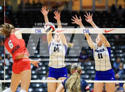 Thumbnail 1 in Byron Nelson vs. Dawson (UIL 6A D1 Volleyball Final) photogallery.