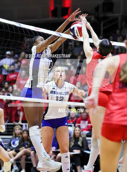 Thumbnail 1 in Byron Nelson vs. Dawson (UIL 6A D1 Volleyball Final) photogallery.
