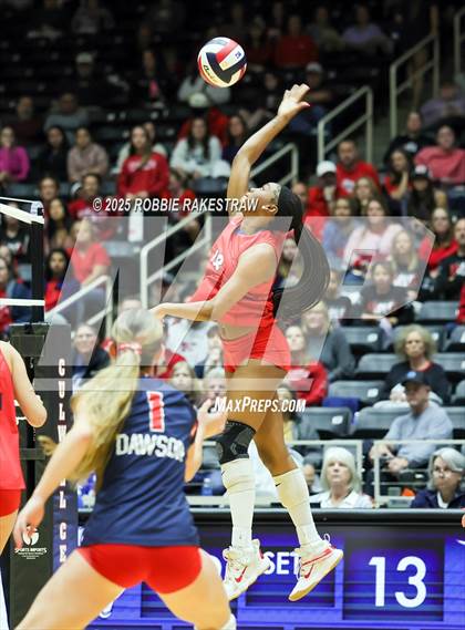 Thumbnail 3 in Byron Nelson vs. Dawson (UIL 6A D1 Volleyball Final) photogallery.