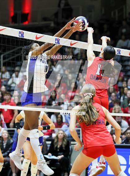 Thumbnail 2 in Byron Nelson vs. Dawson (UIL 6A D1 Volleyball Final) photogallery.