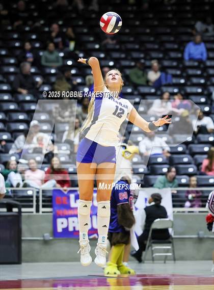 Thumbnail 3 in Byron Nelson vs. Dawson (UIL 6A D1 Volleyball Final) photogallery.