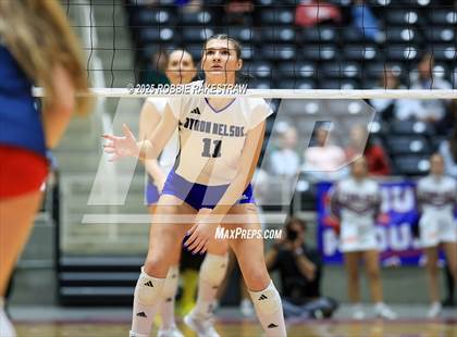 Thumbnail 3 in Byron Nelson vs. Dawson (UIL 6A D1 Volleyball Final) photogallery.