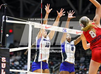 Thumbnail 3 in Byron Nelson vs. Dawson (UIL 6A D1 Volleyball Final) photogallery.