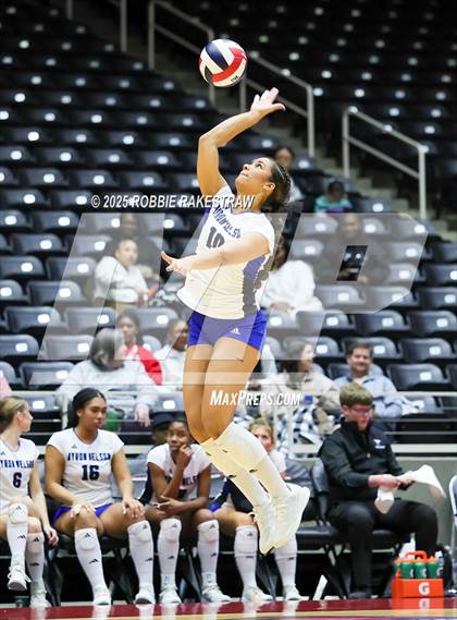 Thumbnail 3 in Byron Nelson vs. Dawson (UIL 6A D1 Volleyball Final) photogallery.