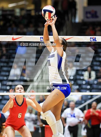 Thumbnail 2 in Byron Nelson vs. Dawson (UIL 6A D1 Volleyball Final) photogallery.