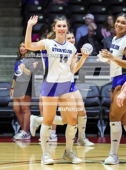 Thumbnail 2 in Byron Nelson vs. Dawson (UIL 6A D1 Volleyball Final) photogallery.