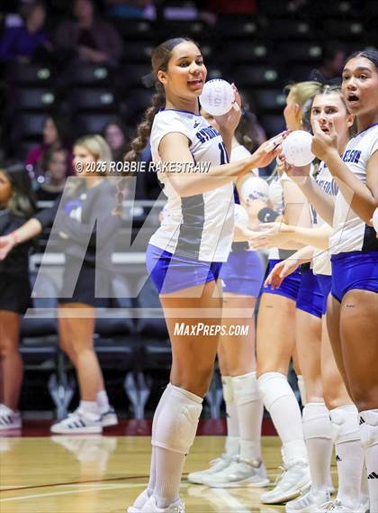 Thumbnail 3 in Byron Nelson vs. Dawson (UIL 6A D1 Volleyball Final) photogallery.