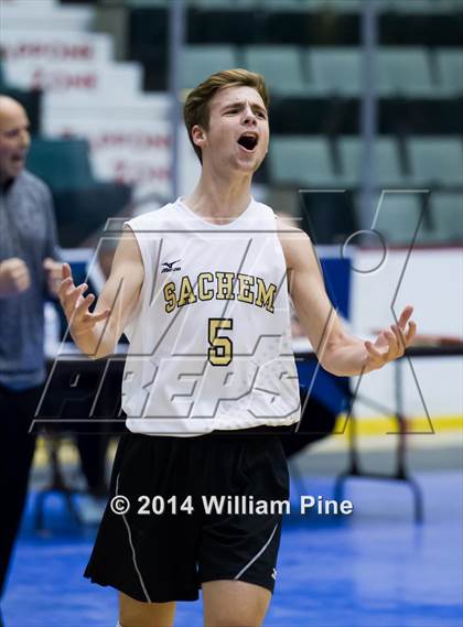Thumbnail 2 in Sachem North vs. McQuaid Jesuit (NYSPHSAA Division I Final) photogallery.